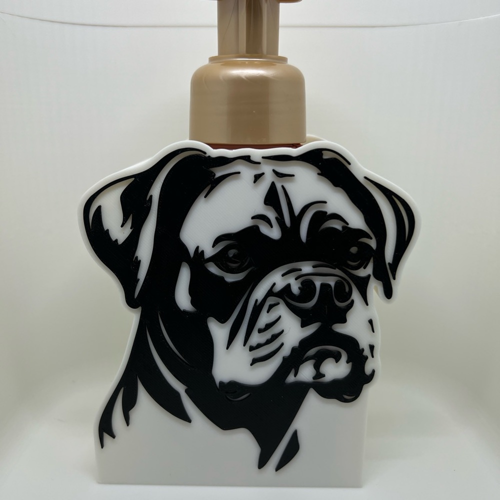 Boxer dog bath and body works soap holder